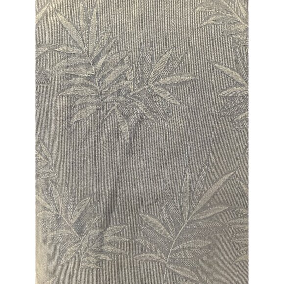 Tommy Bahama Mens Blue Textured Leaf Print Short Sleeve Button-Up Shirt - Picture 4 of 12